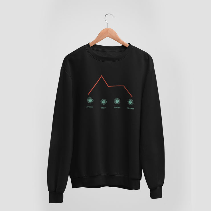 Analog Synth Envelope Unisex Crewneck