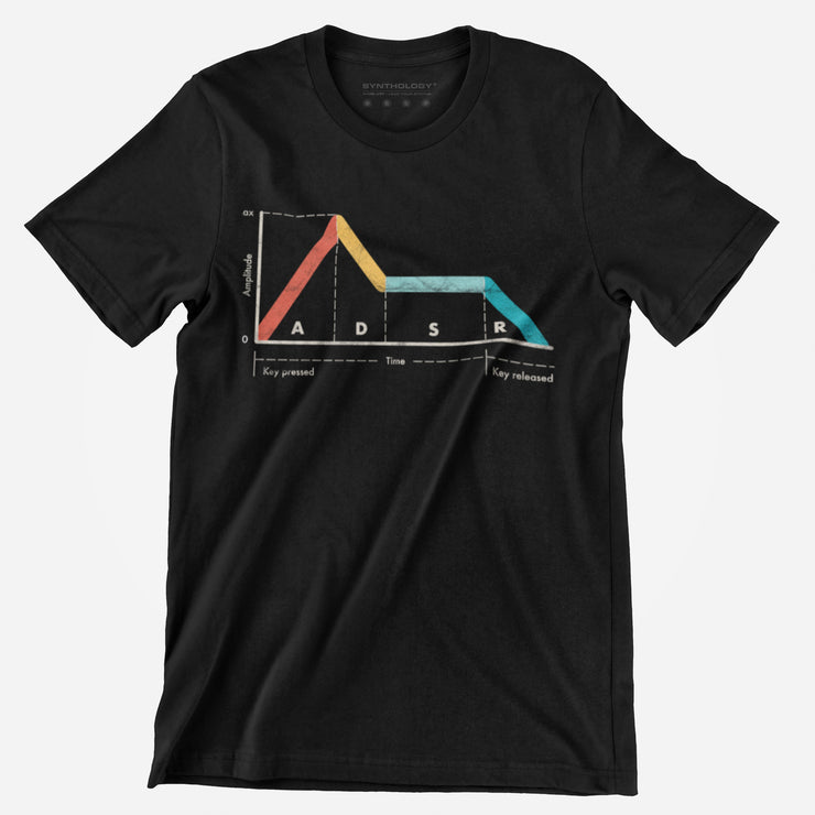 ADSR Envelope Synth Producer T-Shirt