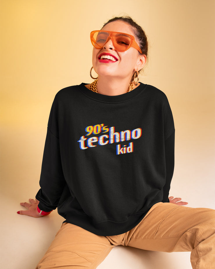 90s Techno Kid Unisex Crewneck