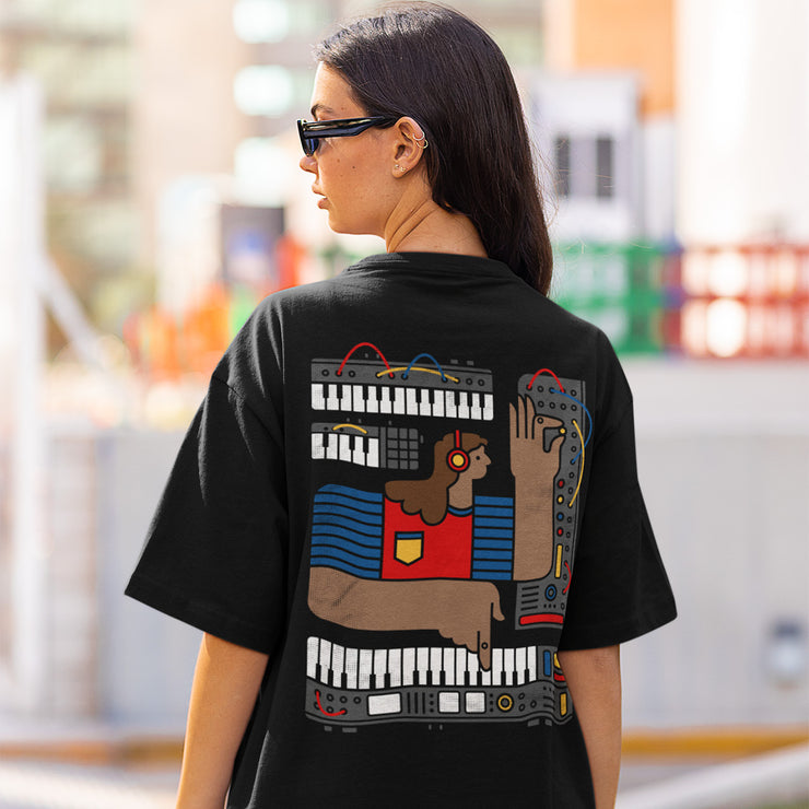 Synth Art Oversized T-Shirt