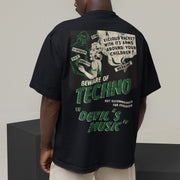 Beware Of Techno Oversized T-Shirt