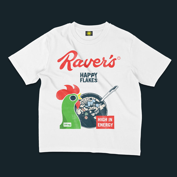Ravers Happy Flakes Oversized T-Shirt