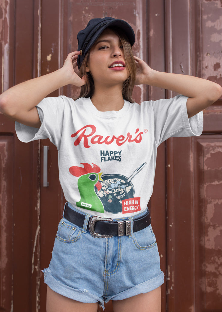 Ravers Happy Flakes Oversized T-Shirt