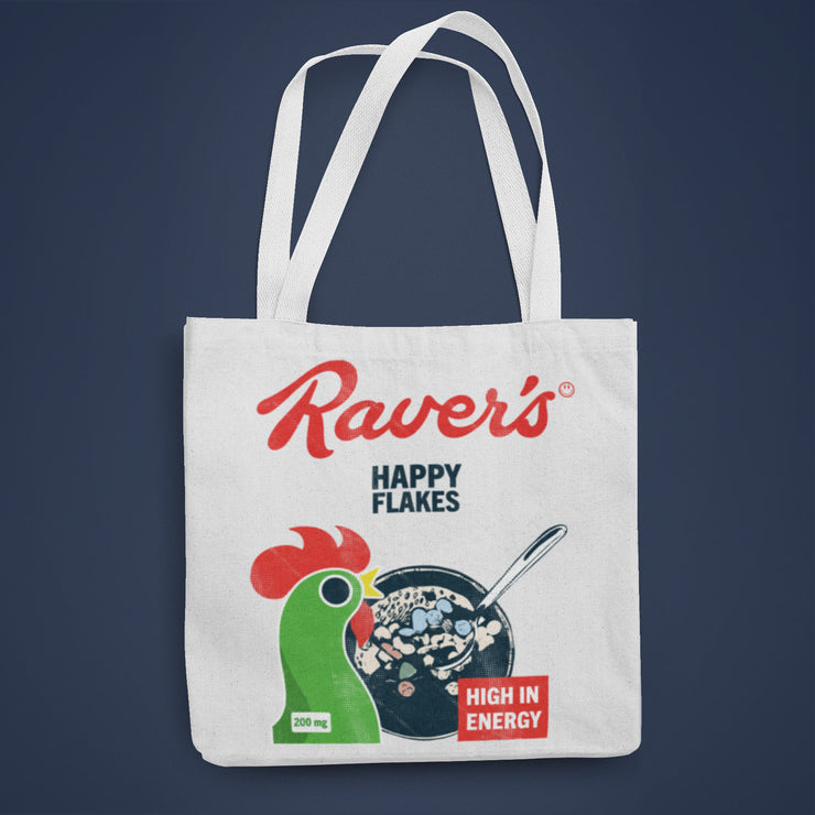 Ravers Happy Flakes Tote Bag
