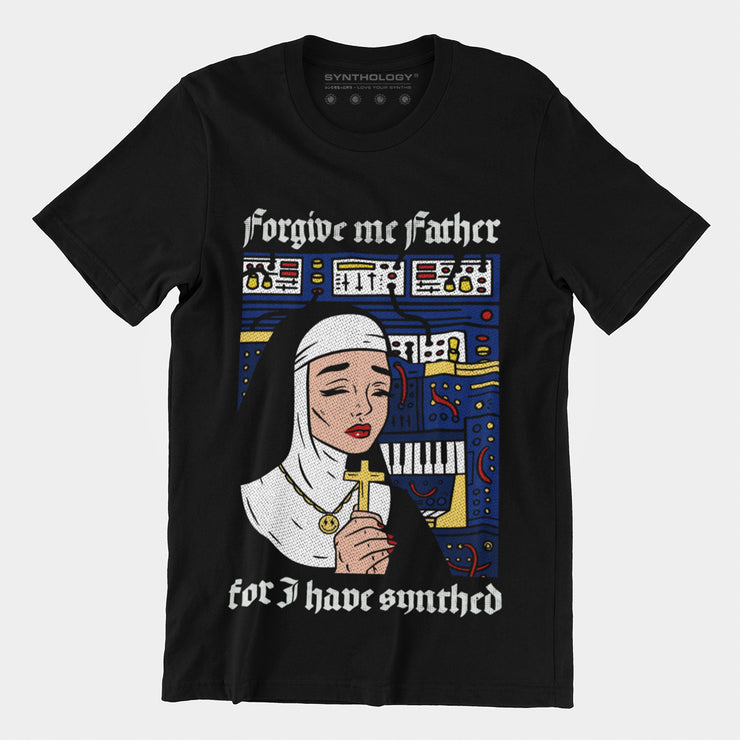 Forgive Me Father For I Have Synthed Pop Art Unisex T-Shirt