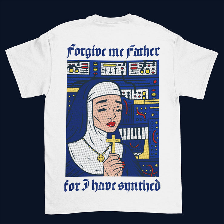 Forgive Me Father For I Have Synthed Backprint Unisex T-Shirt