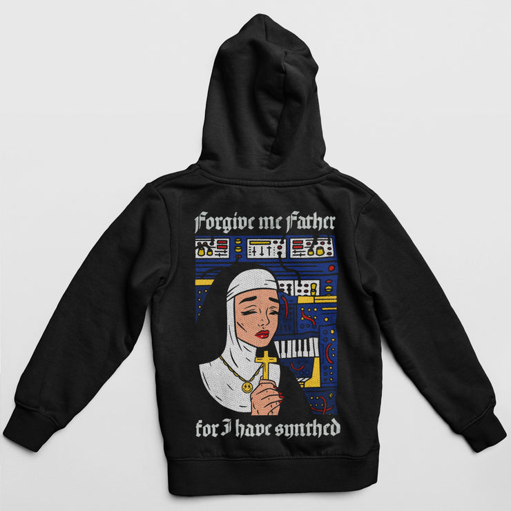 Forgive Me Father For I Have Synthed Pop Art Unisex Hoodie